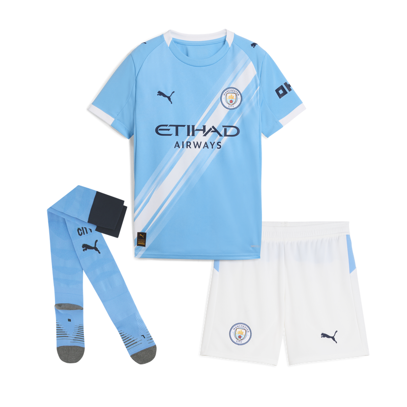 Kids' Manchester City Full Home Kit 25/26 - 